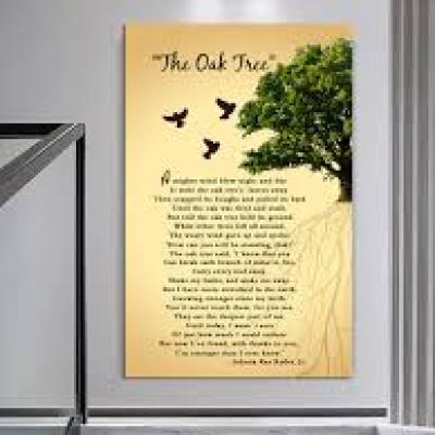 Roots of Resilience Poetry Canvas